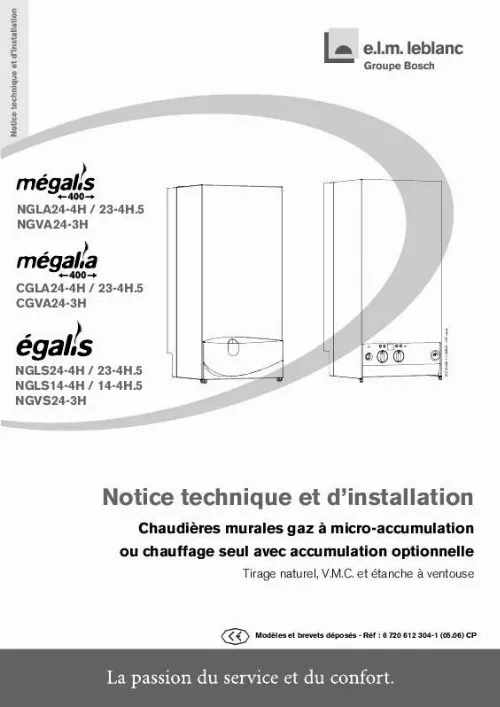 Notice ELM LEBLANC EGALIS NGLS244H chaudière Trouver une solution à — free download